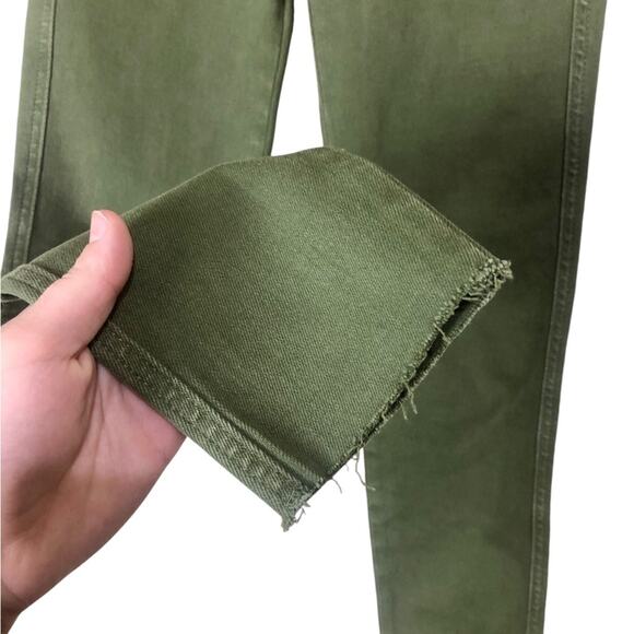 Free People Olive Green High Rise Skinny Jeans Size 26 - Picture 4 of 6